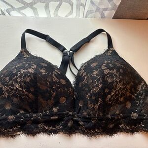 Aerie Black Lace Racerback Bra